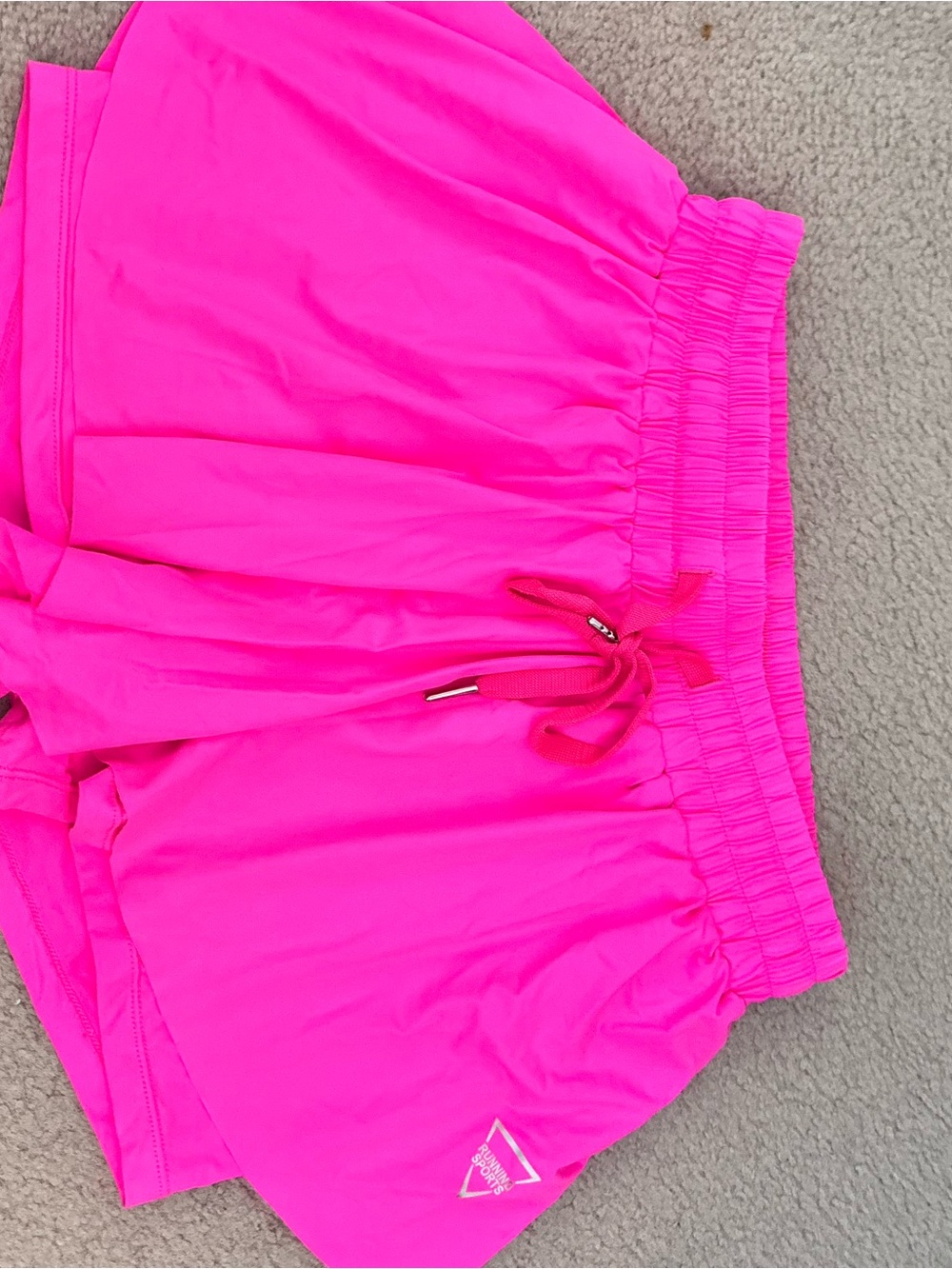 Amazon Women’s Neon Pink Athletic Shorts with Drawstring Waist